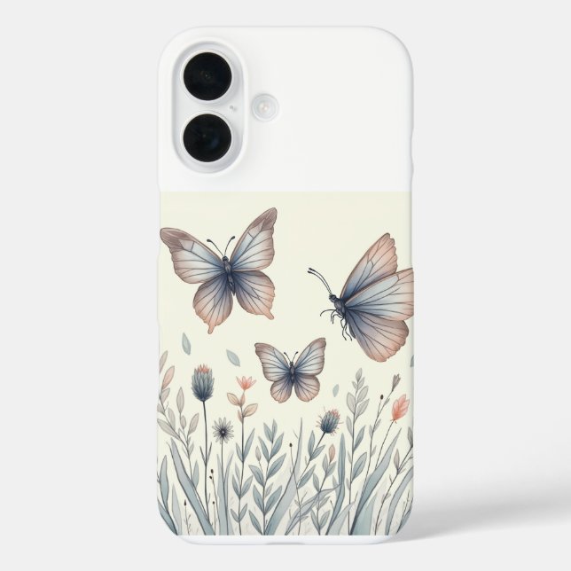 Coques Case-Mate iPhone Le papillon iPhone 16 Coques (Verso)