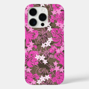 Coque iPhone 16 Pro Le papillon Pulelehua Hibiscus rose hawaïen
