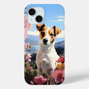 Coque Case-Mate iPhone Le paradis floral de Jack Russell Terrier