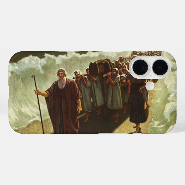Coques Case-Mate iPhone Le passage de la mer Rouge par Moïse, Religion Vin (Verso (horizontal))
