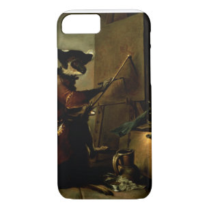 Coque iPhone 8/7 Le peintre de singe, 1740 (huile sur la toile)