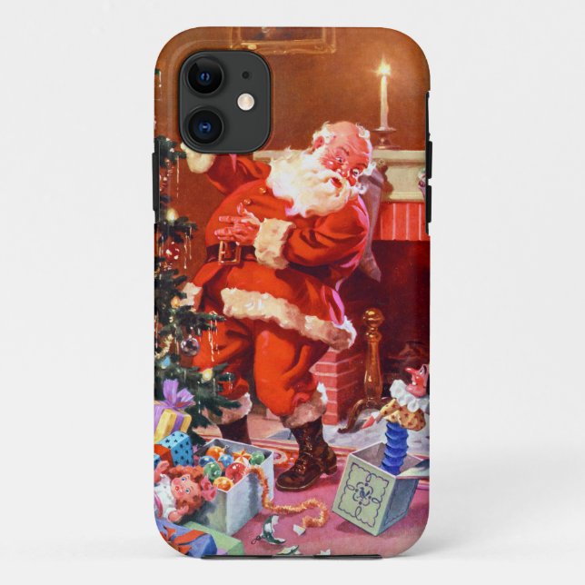 Coques Case-Mate iPhone Le Père Noël - La Nuit Avant Noël (Dos)