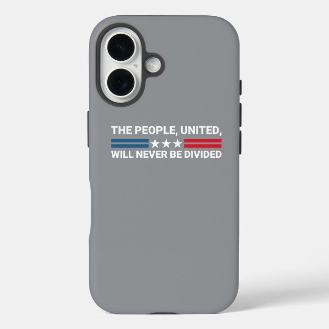 Coques Case-Mate iPhone Le Peuple, Unis, Ne Sera Jamais Divisé - Unité (Verso)