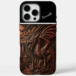 Coque iPhone 16 Pro Max Le pic du dragon à Twilight