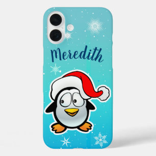 Coque Pour iPhone 16 Plus Le Pingouin de Cute avec le dessin Casquette du Pè