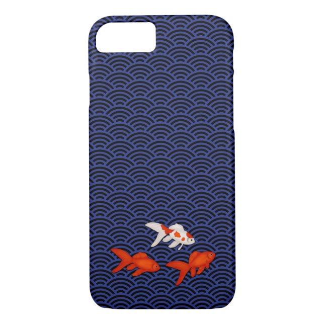 Coques Case-Mate iPhone Le poisson rouge fantastique sur la vague de Seiga (Dos)