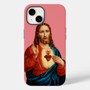 Coque Case-Mate iPhone Le Portrait d'Art Fin du Sacré-Cœur de Jésus