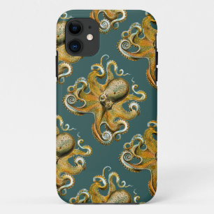 Coque iPhone 11 Le poulpe d'Ernst Haeckel