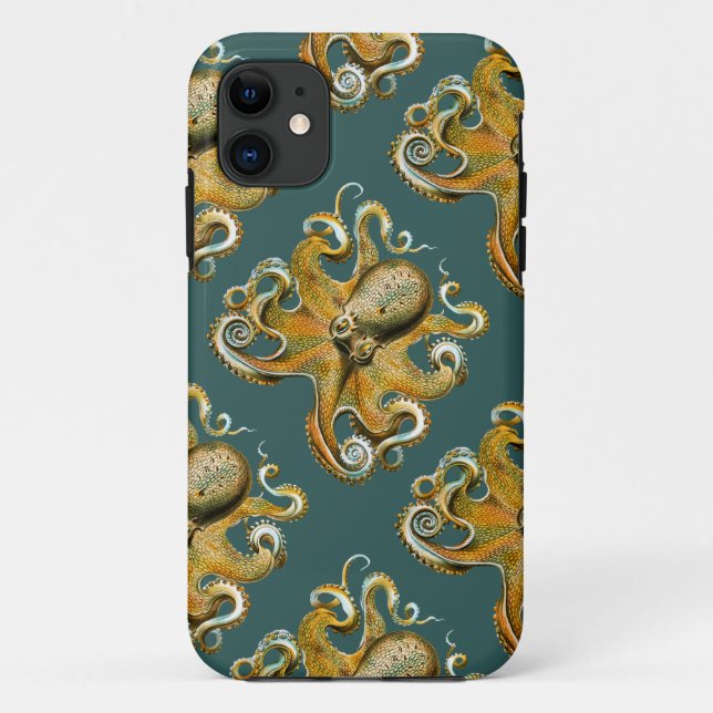 Coques Case-Mate iPhone Le poulpe d'Ernst Haeckel (Dos)