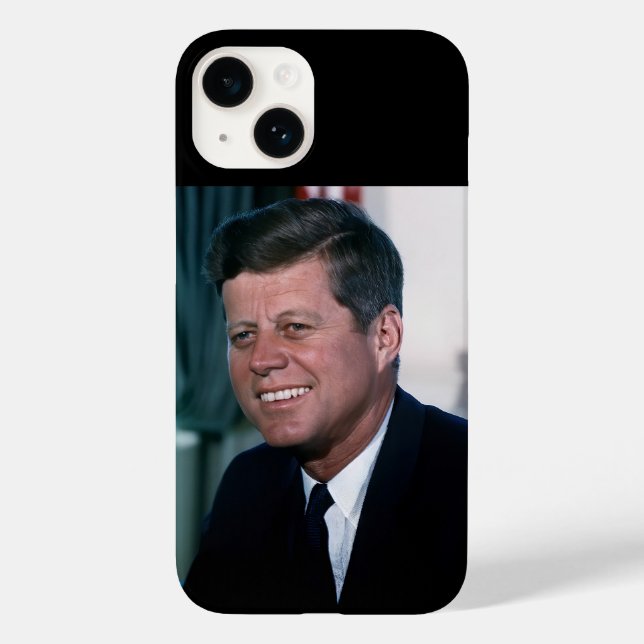Coques Case-Mate iPhone Le président américain John F. Kennedy au bureau o (Verso)