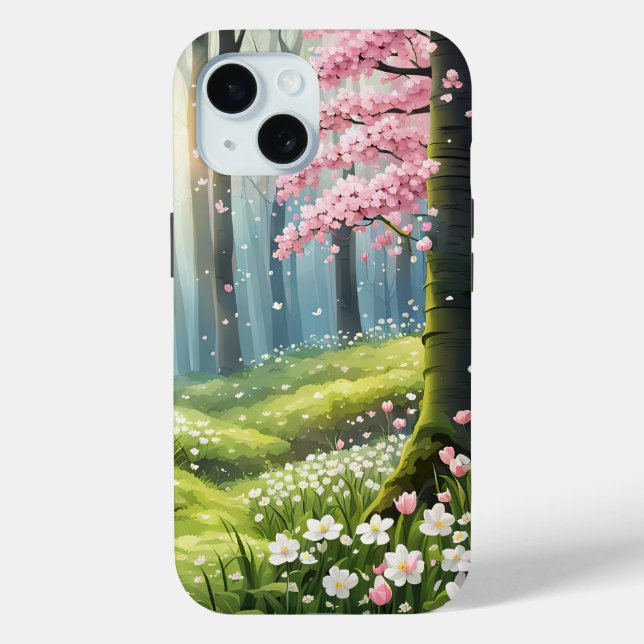 Coques Case-Mate iPhone Le Printemps Dans La Forêt (Verso)