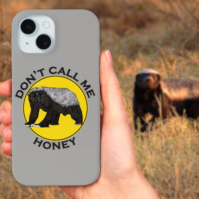 Coques Case-Mate iPhone Le Ratel citation de mec badass (Funny honey badger quote and badass illustration phone case don’t call me honey humor)