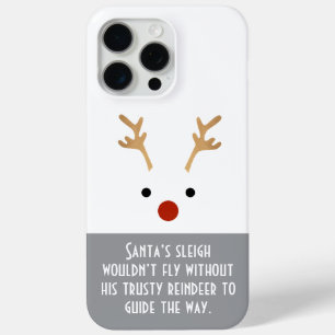 Coque Case-Mate iPhone Le renne Trusty de père Noël minimal