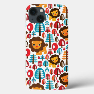 Etui iPhone Case-Mate le rétro lion mignon badine l'illustration