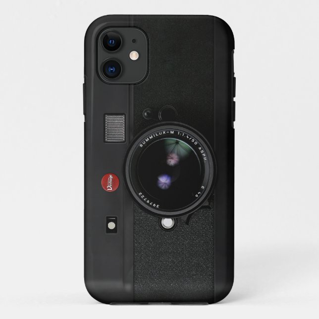 Coques Case-Mate iPhone Le rétro vieux noir vintage classique ôtent (Dos)