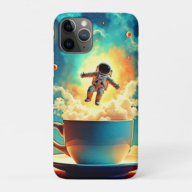 Coques Case-Mate iPhone Le rêve du café de l'astronaute (Dos)
