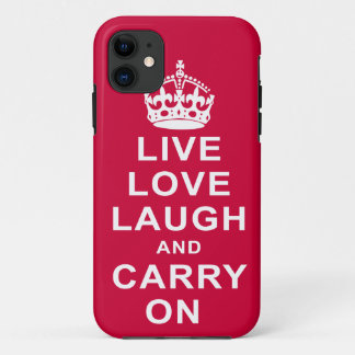 Coque iPhone 11 Le rire vivant d'amour et continuent