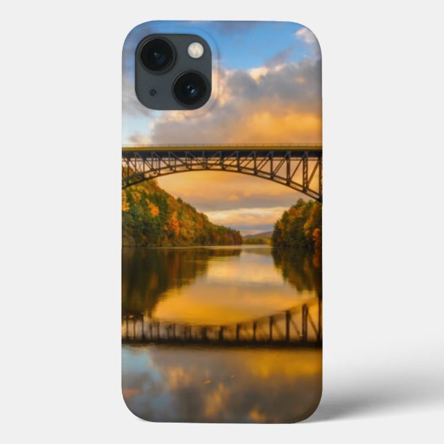 Coques Case-Mate iPhone Le Roi français Bridge dans l'automne (Verso)