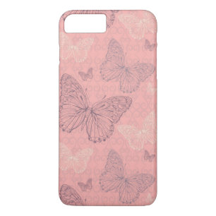 Etui iPhone Case-Mate Le rose de papillon