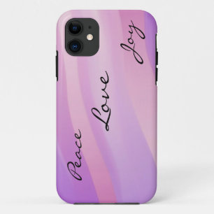 Coques Pour iPhone Le rose ondule le cas d'IPhone 5 d'amour