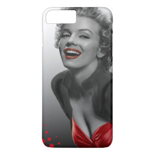 Coque iPhone 8 Plus/7 Plus Le rouge pointille Marilyn