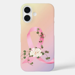 Coque Pour iPhone 16 Le Ruban Rose Au Lierre