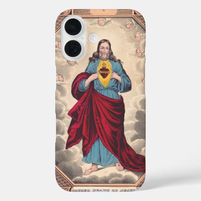 Coques Case-Mate iPhone Le Sacré-Cœur de Jésus (Verso)