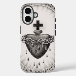 Coque Pour iPhone 16 Le Sacré-Cœur de Jésus Symbole du Divin