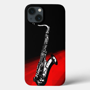 iPhone 13 Case Le saxophone (rouge et noir)
