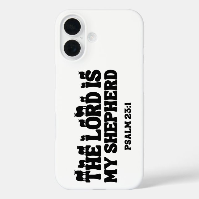 Coques Case-Mate iPhone Le Seigneur Est Mon Berger - Psaume 23:1 (Verso)