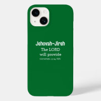 Le Seigneur Fournira La Bible Verse Vert Foncé