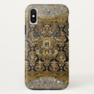 Coque iPhone X Le Shantesa Joli Monogramme baroque