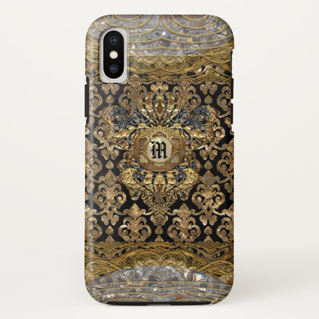 Coques Case-Mate iPhone Le Shantesa Joli Monogramme baroque (Dos)