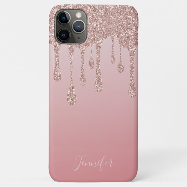 Coques Case-Mate iPhone Le Shimmer de luxe en or rose pâle (Dos)