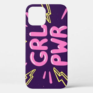 Case-Mate iPhone Case Le slogan féministe "Girl power", arrière - plan v