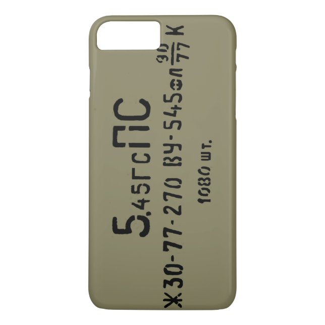 Coques Case-Mate iPhone Le Spam de munitions d'AK-74 5.45X39 peut (Dos)