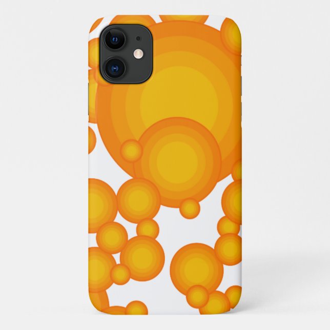 Coques Case-Mate iPhone Le style des années 70 Orange (Dos)