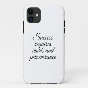 Case-Mate iPhone Case Le succès exige du travail et de la persévérance