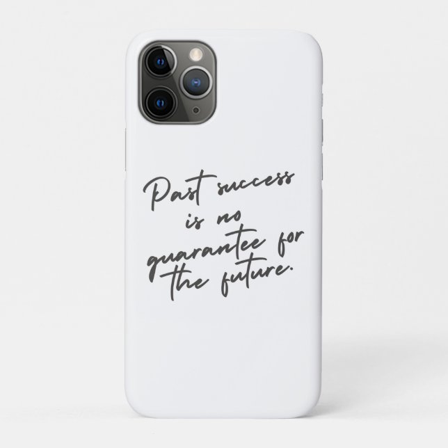 Coques Case-Mate iPhone Le succès passé n'est aucune garantie citation (Dos)