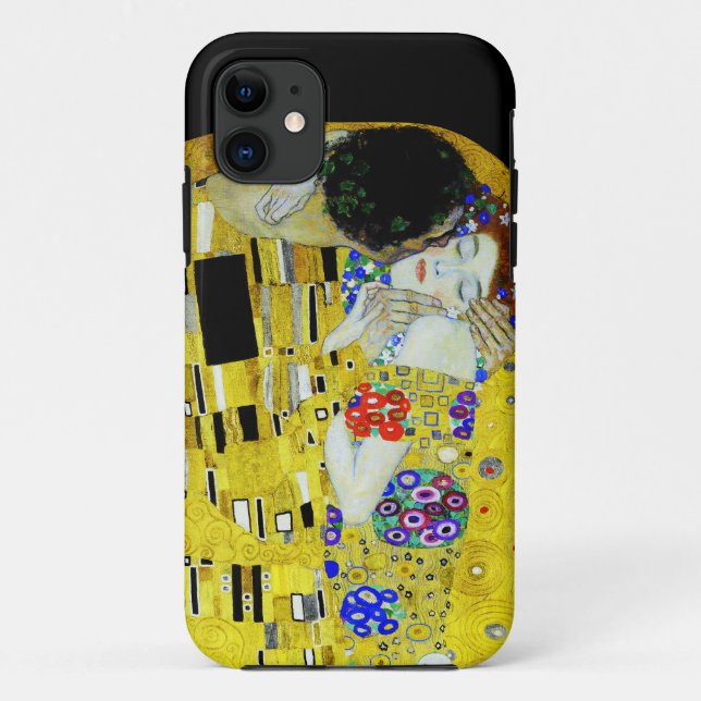 Coques Case-Mate iPhone Le tableau Kiss de Gustav Klimt (Dos)