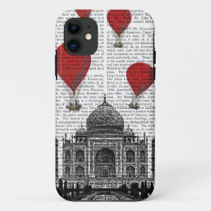 Etui iPhone Case-Mate Le Taj Mahal et ballons à air d'un rouge ardent