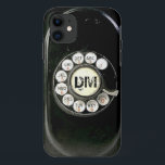 Coque iPhone 11 Le téléphone vintage de bakélite de cadran<br><div class="desc">Pour de rétros amants nostalgiques,  et vous peut ajouter vos initals aussi !
Note : c'est une image de photo,  présent pas vrai de cadran rotatoire.</div>