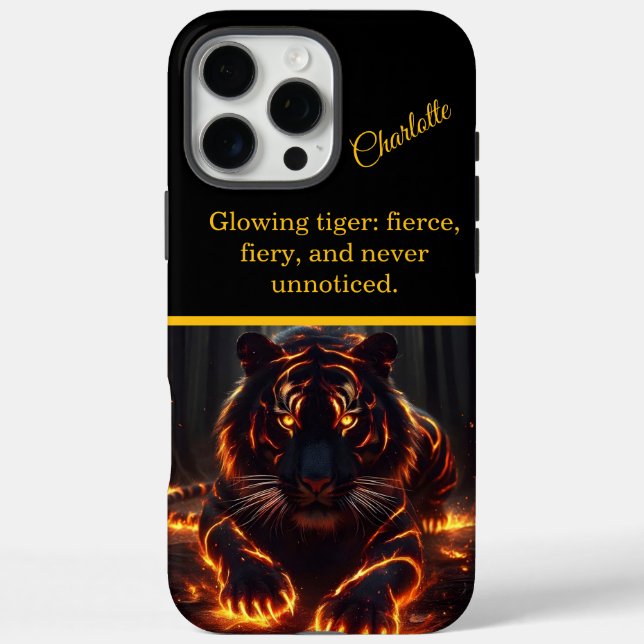 Coques Case-Mate iPhone Le tigre brille dans l'ombre (Verso)
