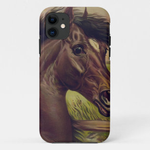 Coque iPhone 11 le tour de ranch de ferme de cheval folâtre