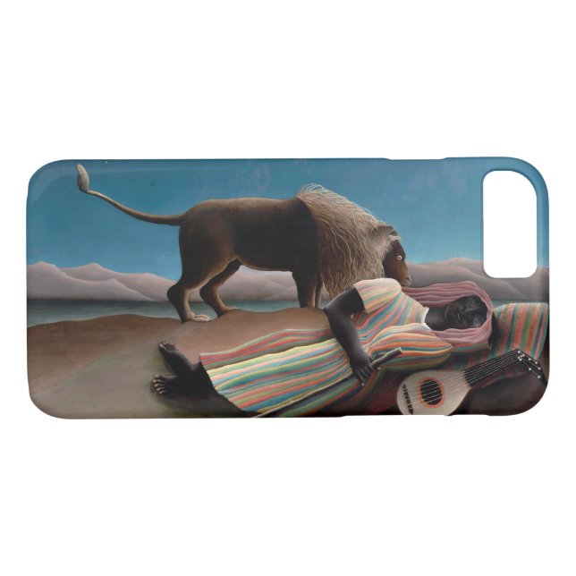 Coques Case-Mate iPhone Le Tsigane endormi, Henri Rousseau (Dos (Horizontal))