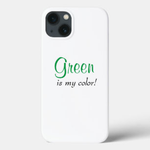 Case-Mate iPhone Case Le vert est ma couleur Citation mignonne et girly