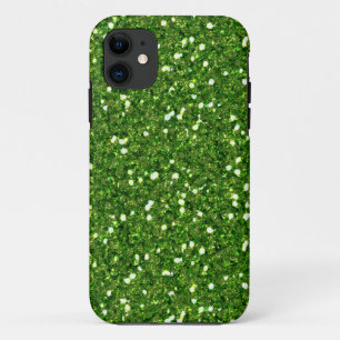 Coques Pour iPhone Le vert scintille cas de l'iPhone 5