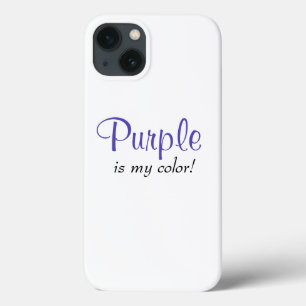 Case-Mate iPhone Case Le violet est ma couleur Citation mignonne et fémi