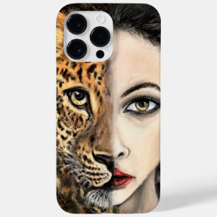 Coque Case-Mate iPhone Le visage de la fille léopard