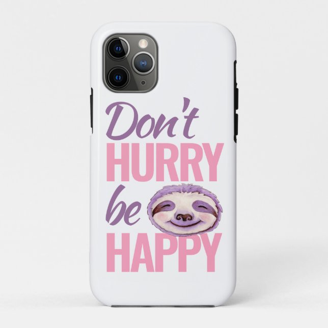 Coques Case-Mate iPhone Le visage de Sloth ne se dépêche pas d'être heureu (Dos)